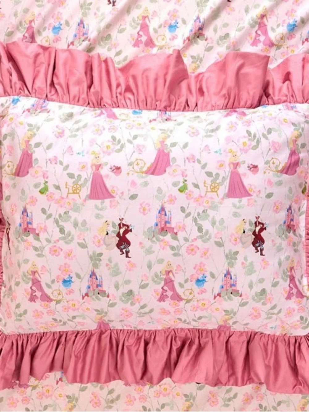 ISO 1 ruffled Aurora sham posh peanut